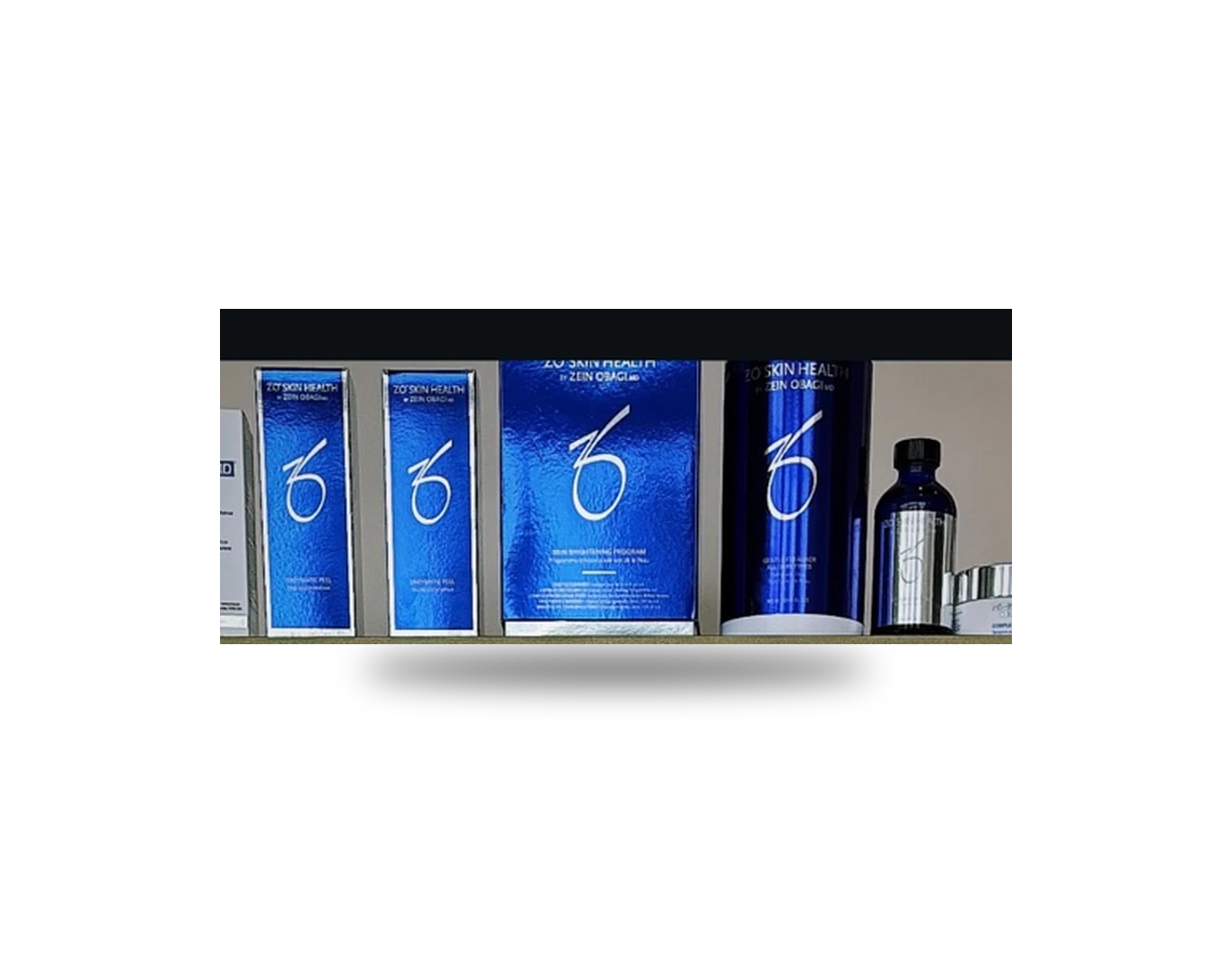 ZO Skin Health Range packaging or clinic stock image